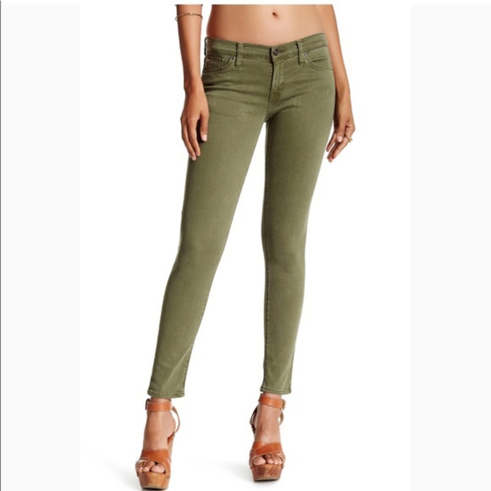 Hudson Jeans Ankle Krista Olive Color